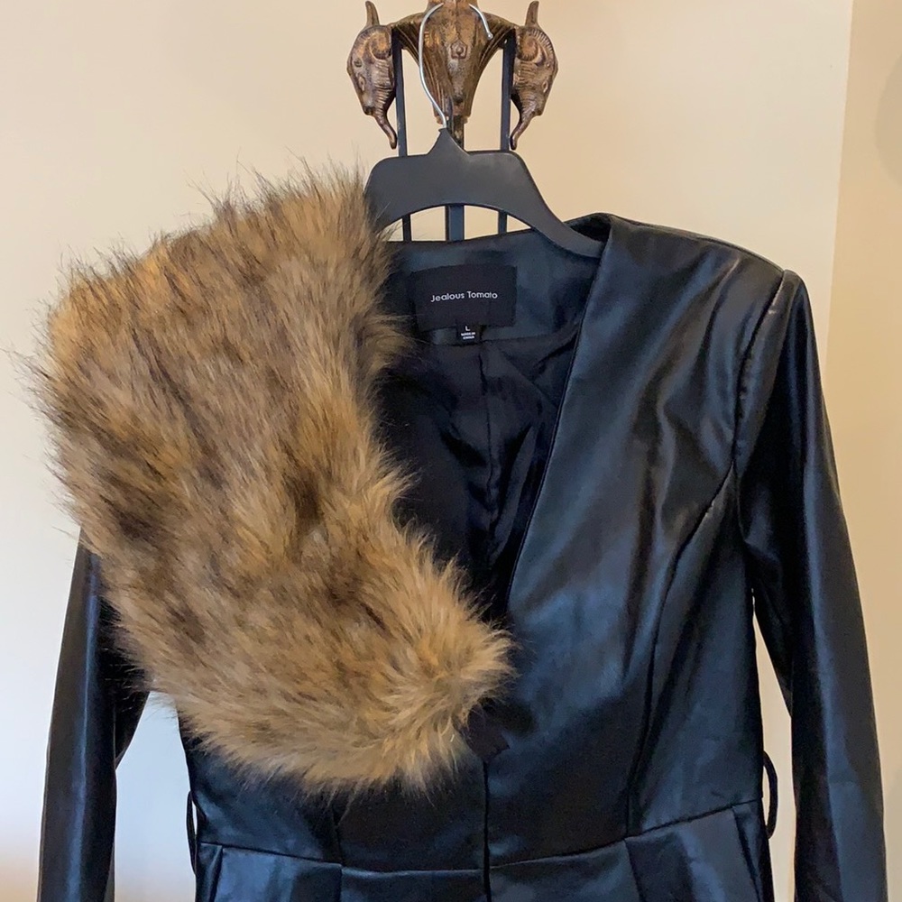 Faux Fur shoulder throw